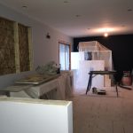 covered cabinets during renovation safe work