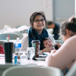 smiling attendee