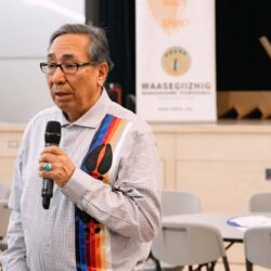man speaking in the mic
