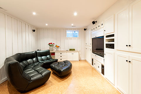 Basement entertainment space Renovations