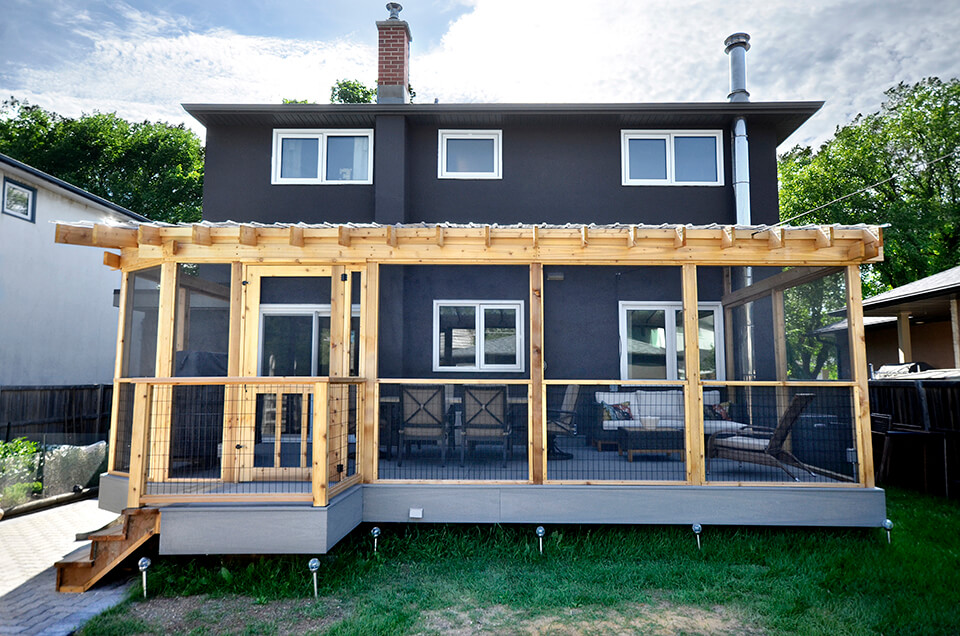 Campbell Exterior Renovation - Exterior Renovations Winnipeg - All Canadian Renovations Ltd.