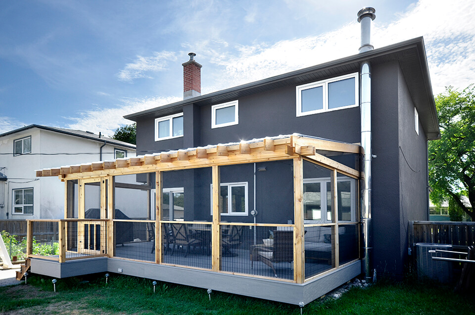 Campbell Exterior Renovation - Exterior Renovations Winnipeg - All Canadian Renovations Ltd.