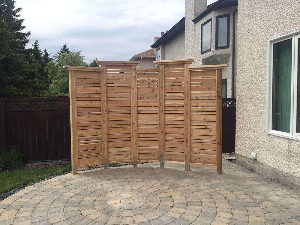 Tweedsmuir Privacy Wall - All Canadian Renovations Ltd. - Bathroom Renovations Winnipeg